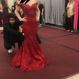 Selling prom dress, worn once. Great condition.